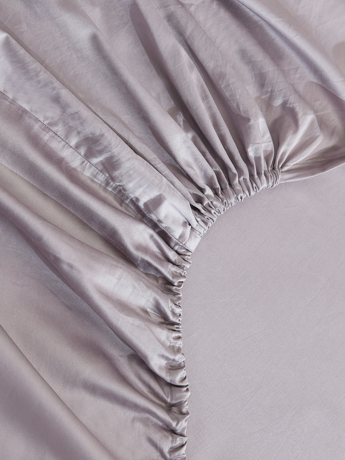 Zen Gray Premium Cotton Fitted Sheet