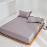 Zen Gray Premium Cotton Fitted Sheet