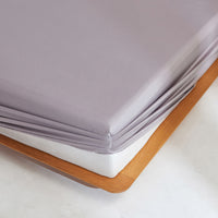 Zen Gray Premium Cotton Fitted Sheet