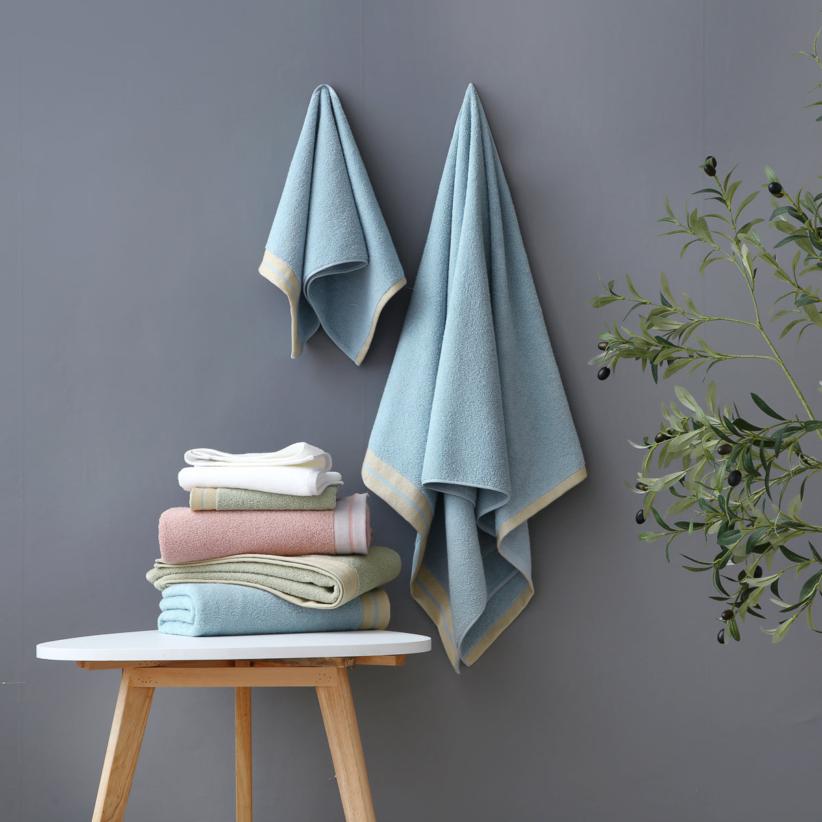 真希 长绒棉云柔方巾