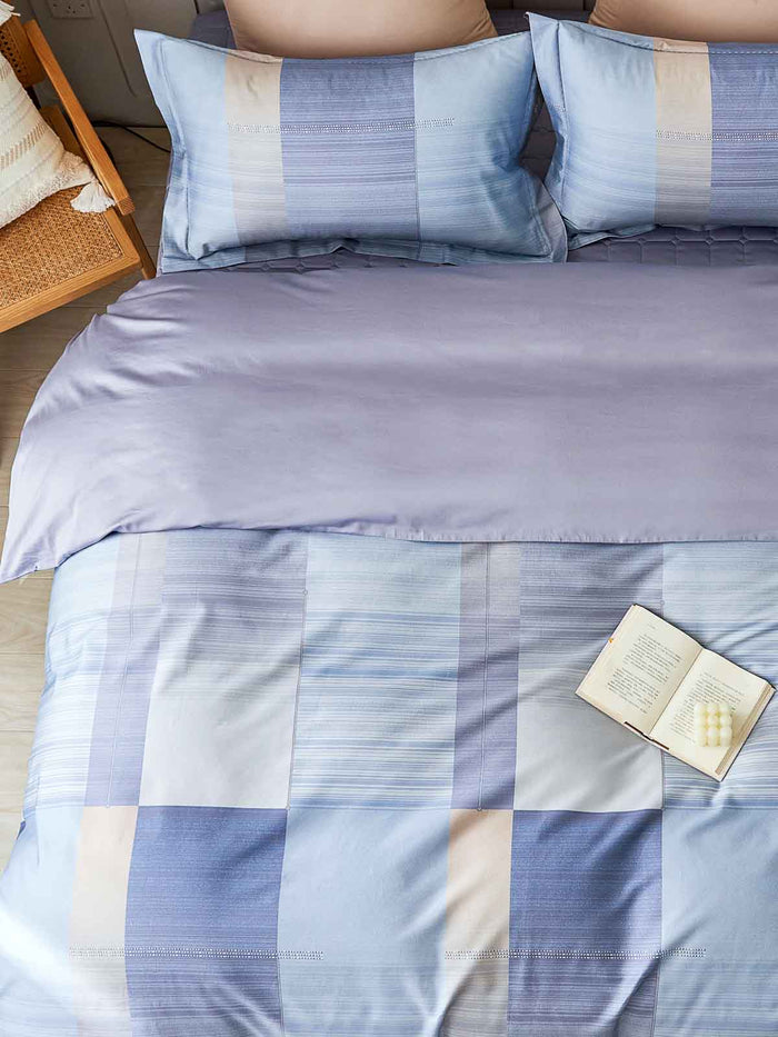 Zephyr Plaid Premium Cotton Bedspread Set