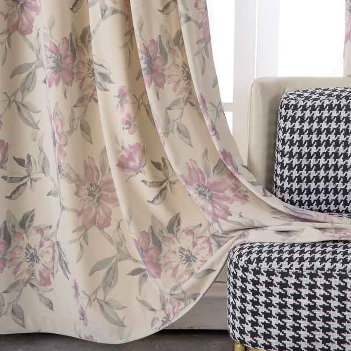 Floral Marilyn Floral Polyester Curtain