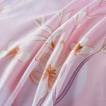 Bria Floral Cotton Bedskirt Duvet Cover Set