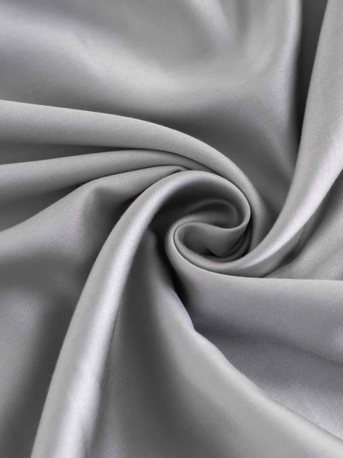 Lilac Gray Solid Color TENCEL™ Lyocell Pillow Sham Set