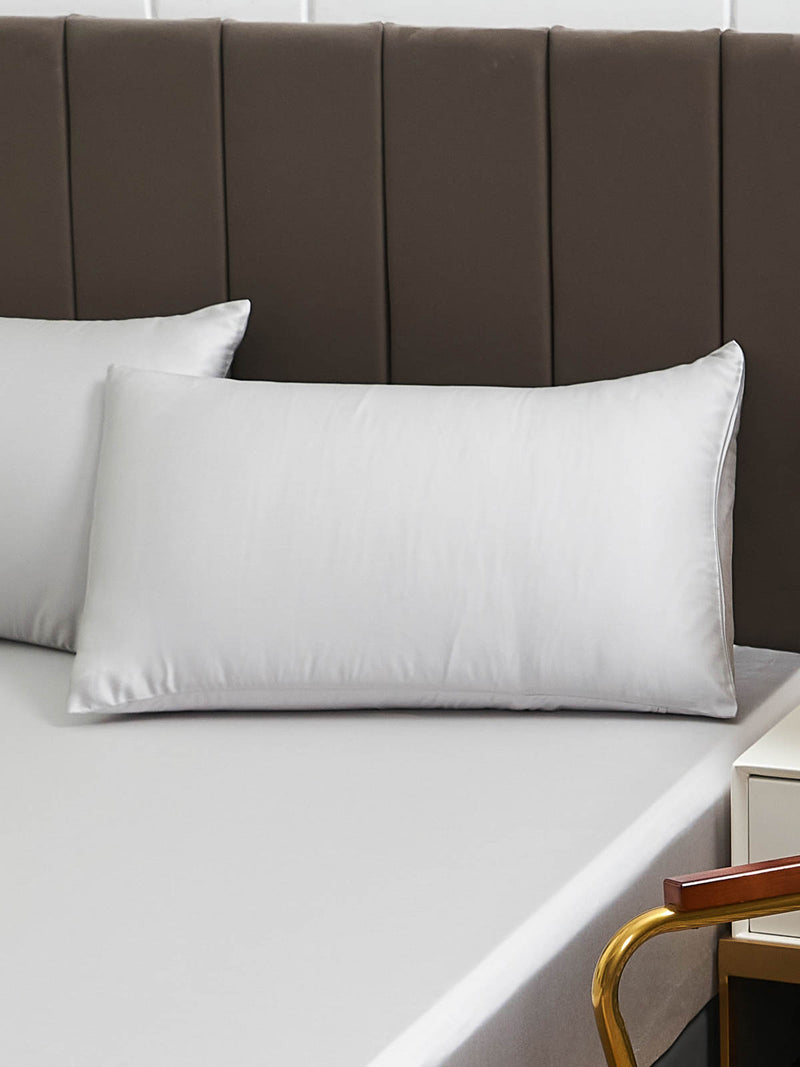 Icy Gray Solid Color TENCEL™ Lyocell Pillow Sham Set