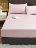 Powder Pink Solid Color TENCEL™ Lyocell Fitted Sheet