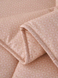 Zeta-Cream Pink Pattern Cotton All Season Comforter