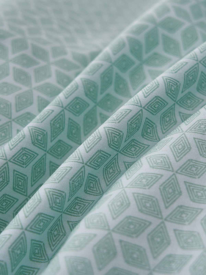 Lambda-Milky Green Cotton Duvet Cover