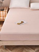 Zeta Cream Pink Cotton Fitted Sheet