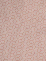 Zeta Cream Pink Cotton Fitted Sheet