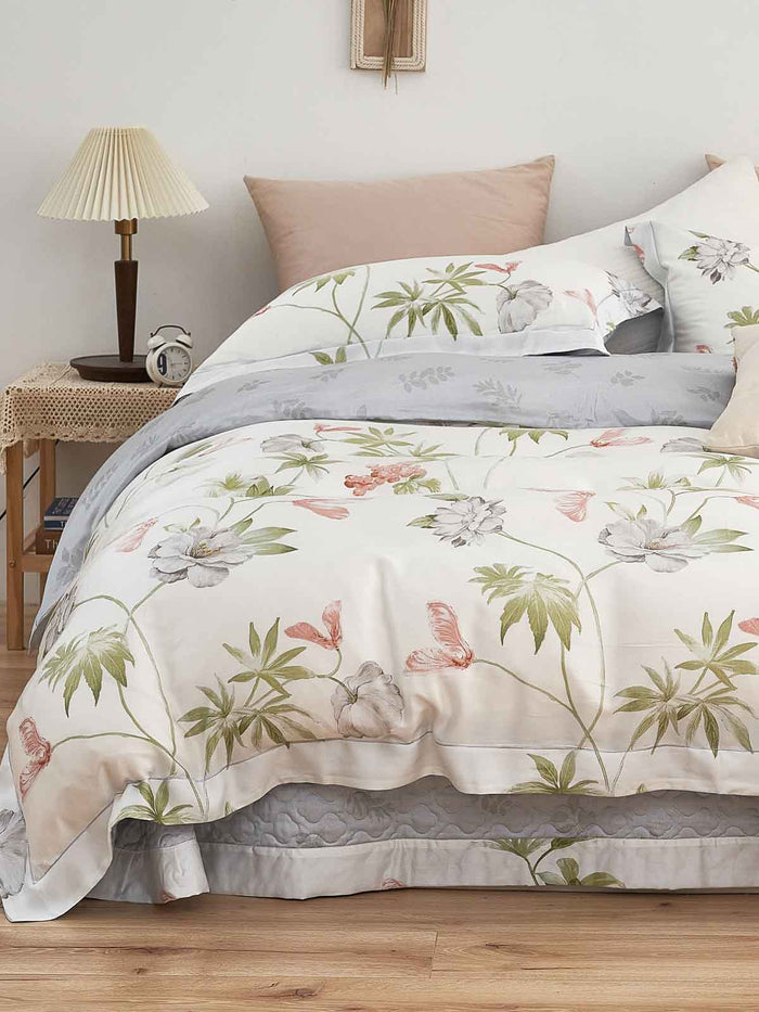 Mavis Floral TENCEL™ Lyocell Bedspread Set