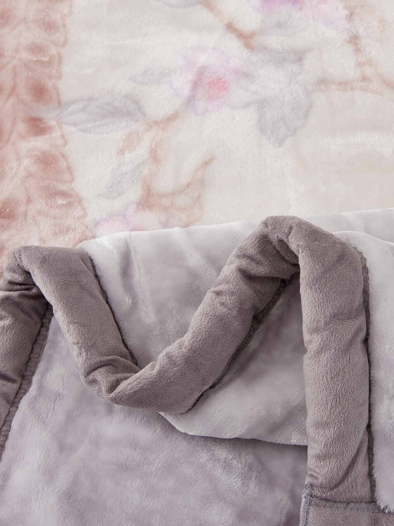 Emilio Floral Raschel Velvet Winter Blanket