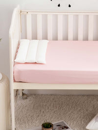 Baby Crib Solid Color Cotton Fitted Sheet