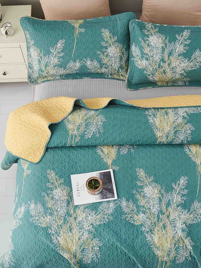 Peyton Floral Cotton Quilt Set
