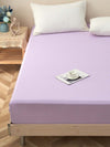 Theta Lilac Purple Pattern Cotton Fitted Sheet