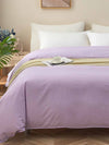 Theta Lilac Purple Pattern Cotton Duvet Cover