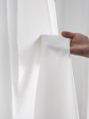 Misty White Solid Color Sheer Curtain