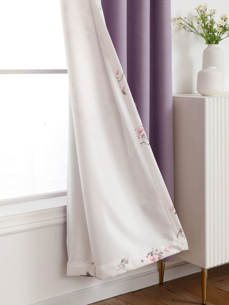 Lilac Land Floral Curtain