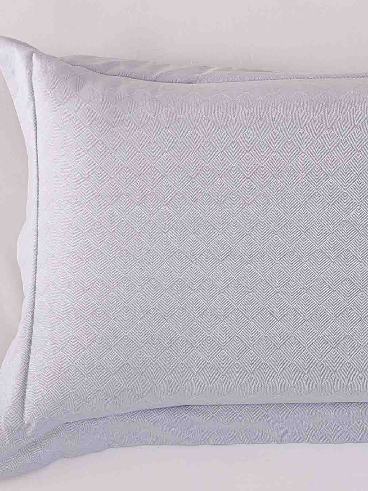Alpha-Glacier Gray Cotton Pillow Sham