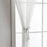 Starry Night Light Floral Sheer Curtain