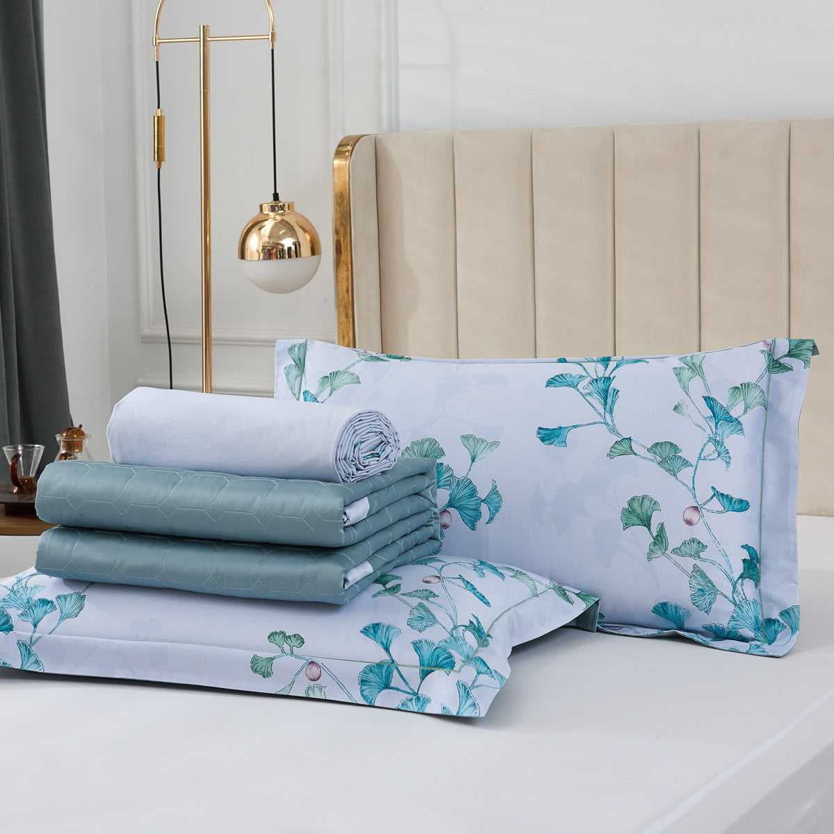 Alethea Floral Premium Cotton Bedspread Set