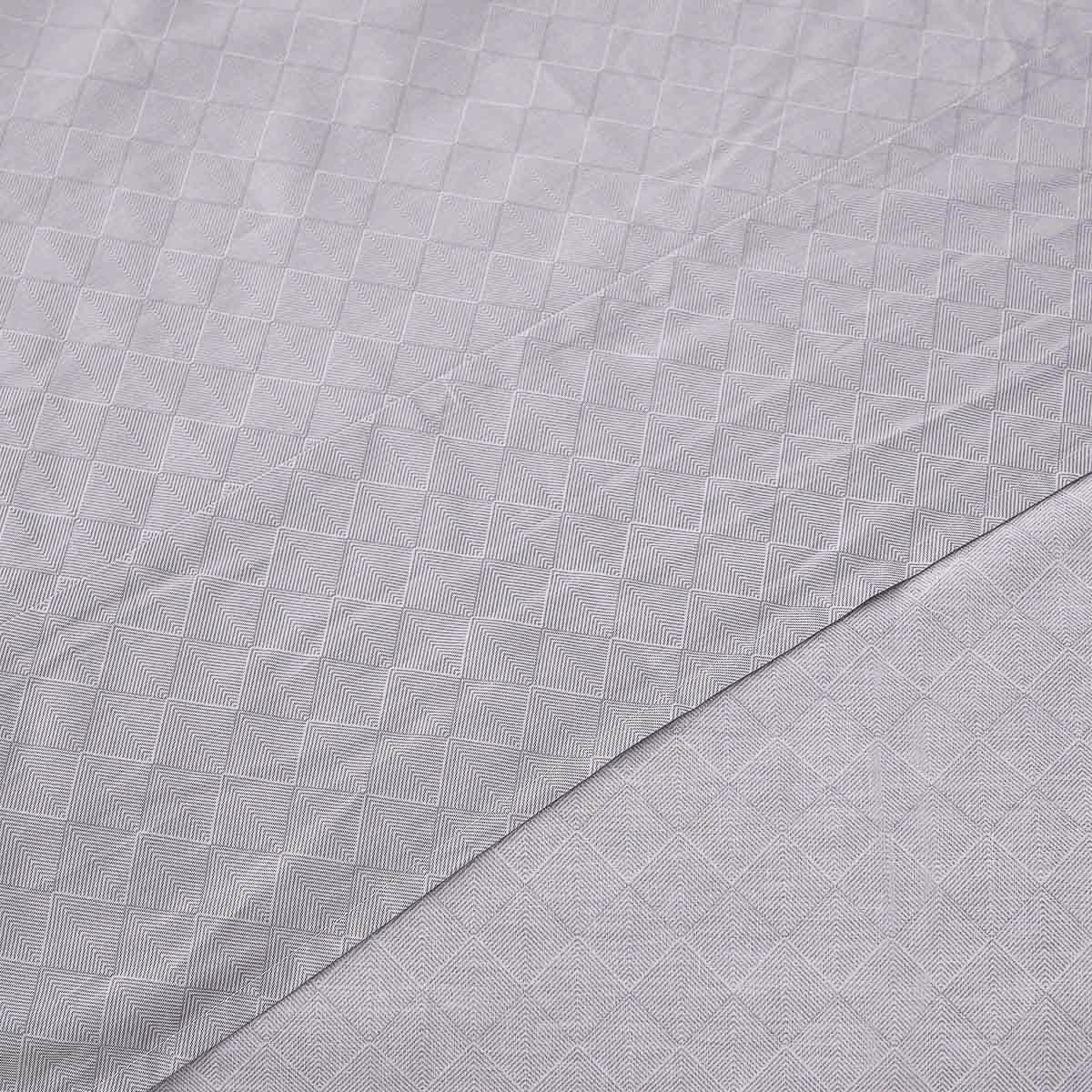 Alpha-Glacier Gray Pattern Cotton Flat Sheet