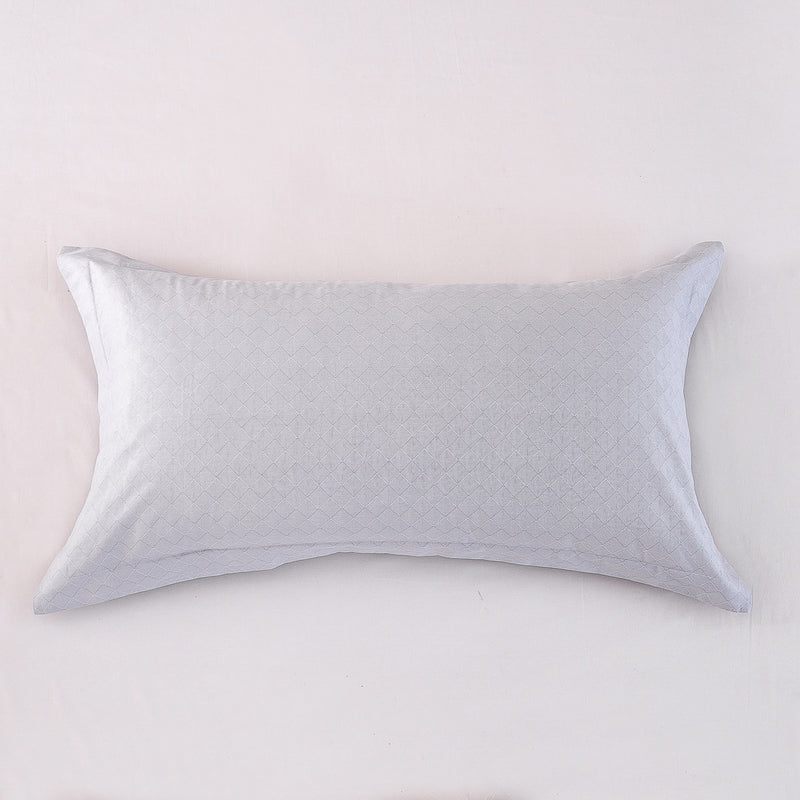 Alpha-Glacier Gray Cotton Pillow Sham