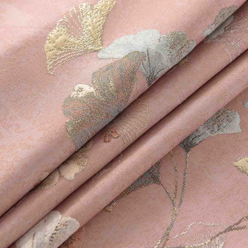 Apricot Waltz Floral Curtain