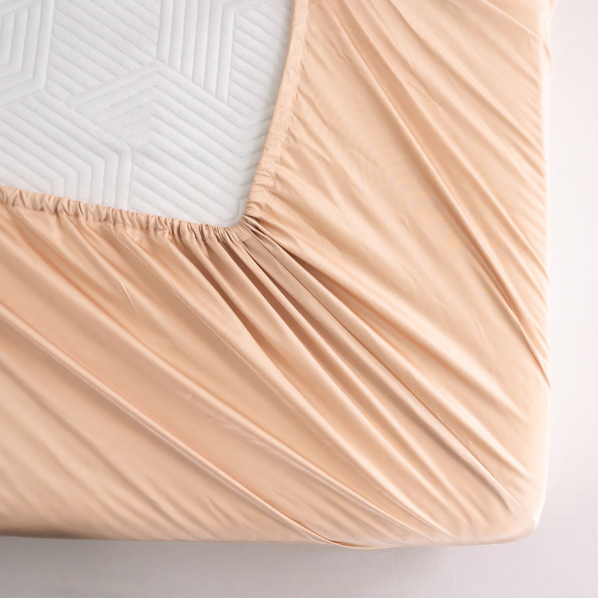 Apricot Solid Color TENCEL™ Lyocell Fitted Sheet