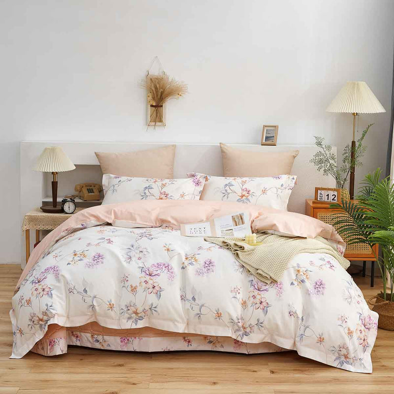 Blanche Floral Premium Cotton Bedspread Set