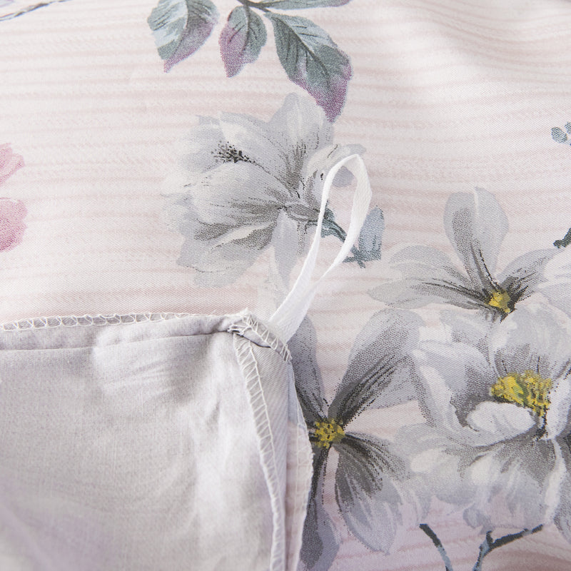 Canna Floral Cotton Bedskirt Duvet Cover Set