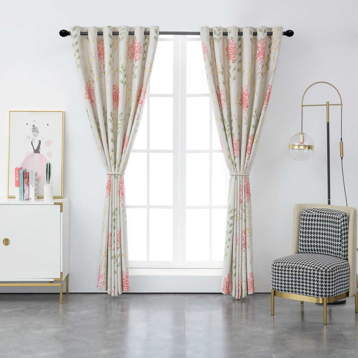 Charlotte Garden Floral Polyester Curtain