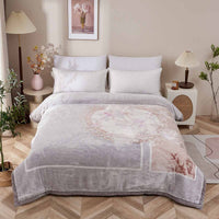 Emilio Floral Raschel Velvet Winter Blanket