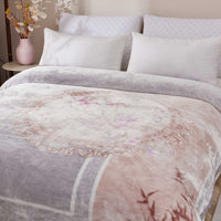 Emilio Floral Raschel Velvet Winter Blanket