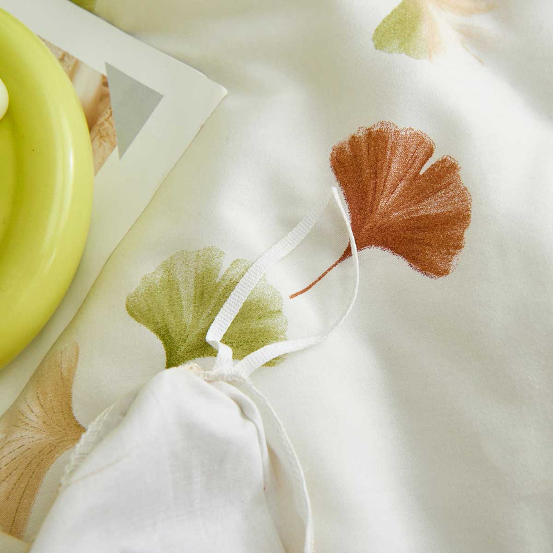 Etty Cotton Fitted Sheet Duvet Cover Set