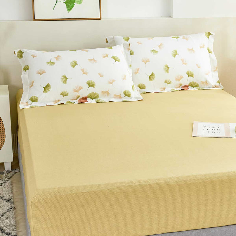 Etty Cotton Fitted Sheet Duvet Cover Set