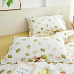 Etty Cotton Fitted Sheet Duvet Cover Set
