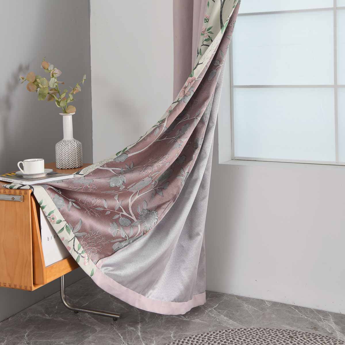 Flower Walk Floral Curtain