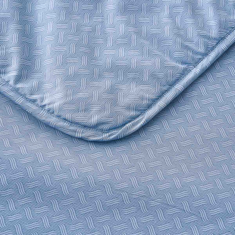 Gamma-Bluish Blue Cotton Light Comforter