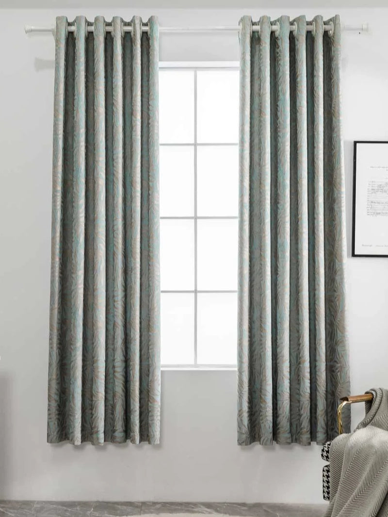 Green Chanson Floral Curtain