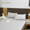 Icy Gray Solid Color TENCEL™ Lyocell Pillow Sham Set