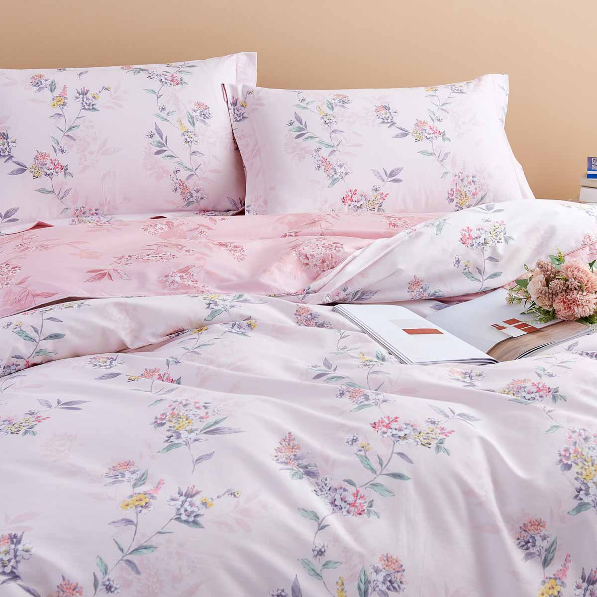 Jenna Cotton Bedskirt Duvet Cover Set
