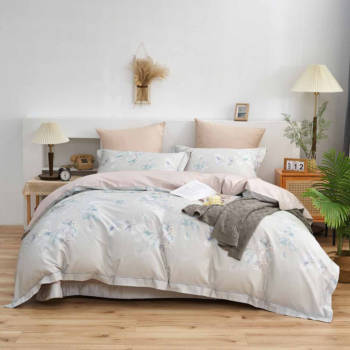 Kalina Floral Premium Cotton Bedspread Set