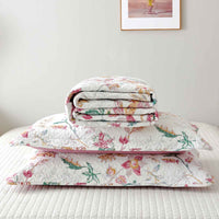 Maia Floral Cotton Quilt Set