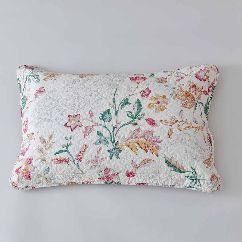 Maia Floral Cotton Quilt Set