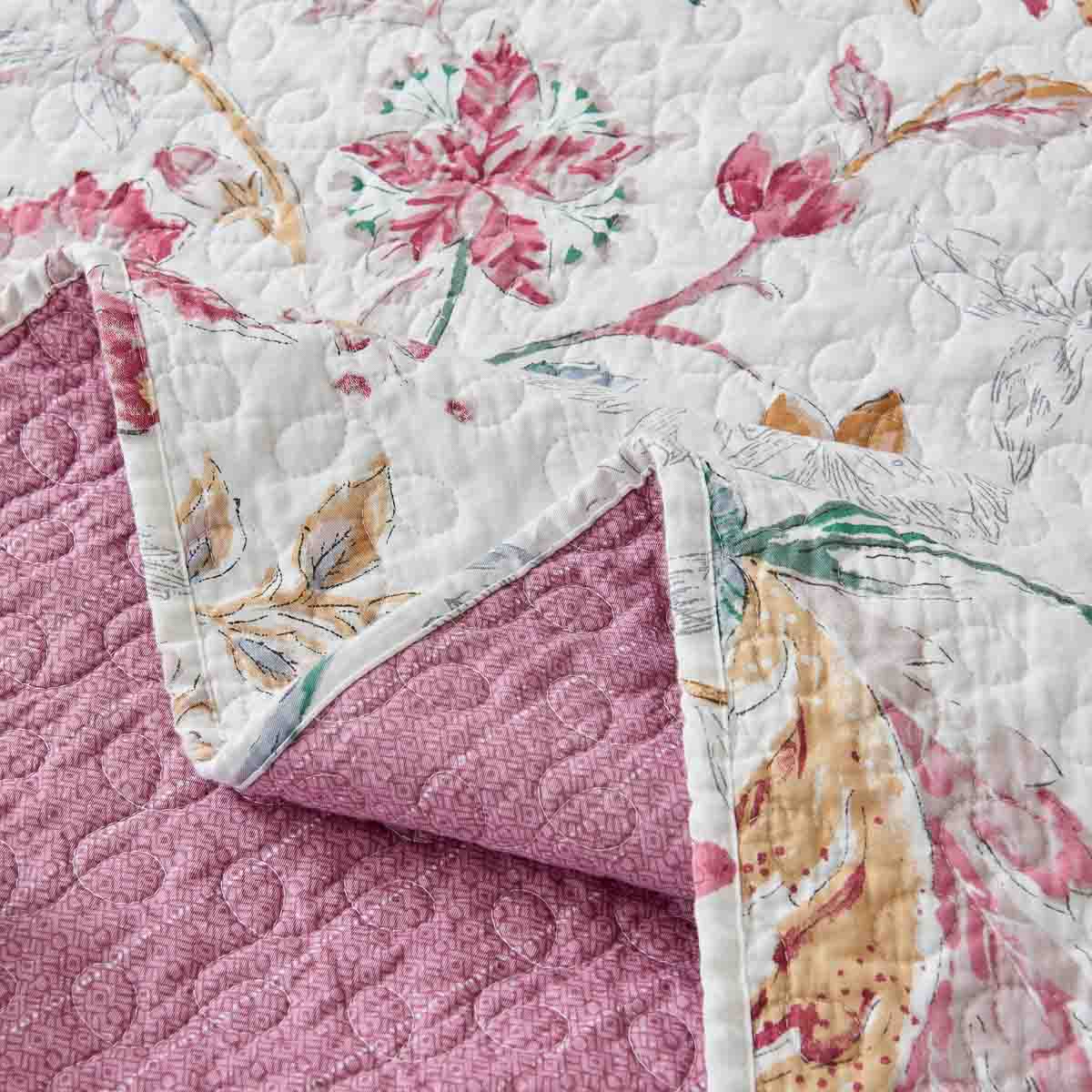 Maia Floral Cotton Quilt Set