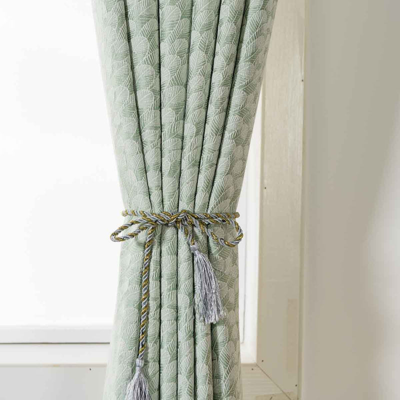 Morning Drizzle Pattern Double layer Curtain