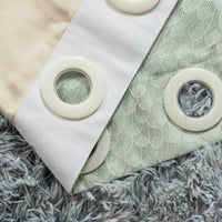 Morning Drizzle Pattern Double layer Curtain