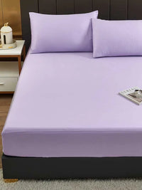 Orchid Purple Solid Color TENCEL™ Lyocell Fitted Sheet