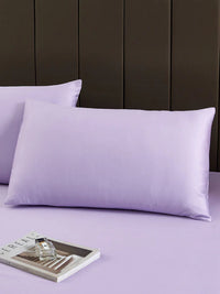Orchid Purple Solid Color TENCEL™ Lyocell Pillow Sham Set